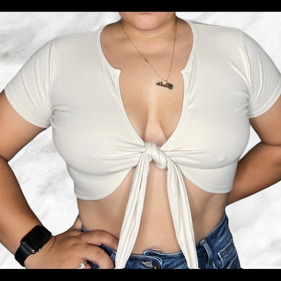 Brittney Tie Top - Picture 1 of 2
